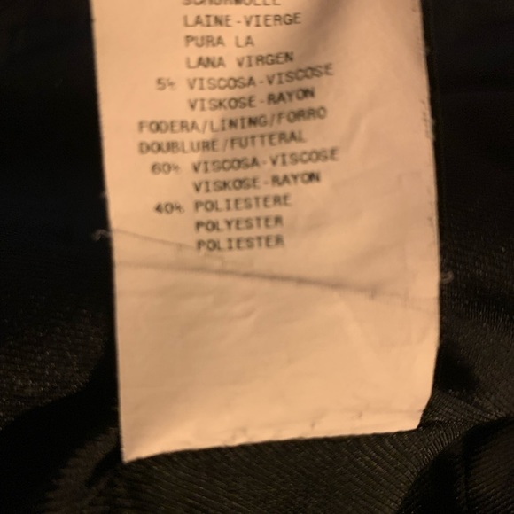 Women’s black Armani Collezioni fabric brocade blazer jacket size 8 - Picture 10 of 12